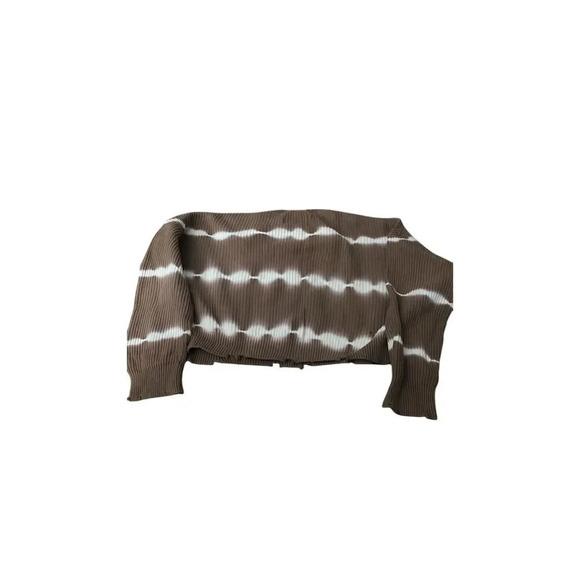 Pistola Women's M Brown Tie-Dye Crew Neck Pullover Sweater Casual Knit - Picture 2 of 6